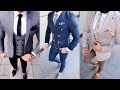 New style 3 piece suits for man//New design coat pant suits for boys//2019 new fashion collection