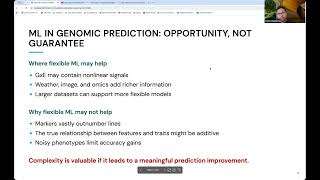 Lecture 11: Machine Learning Foundations for Genomic Prediction