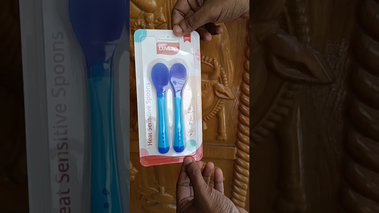Luvlap Heat sensitive spoon | Silicone spoon 
