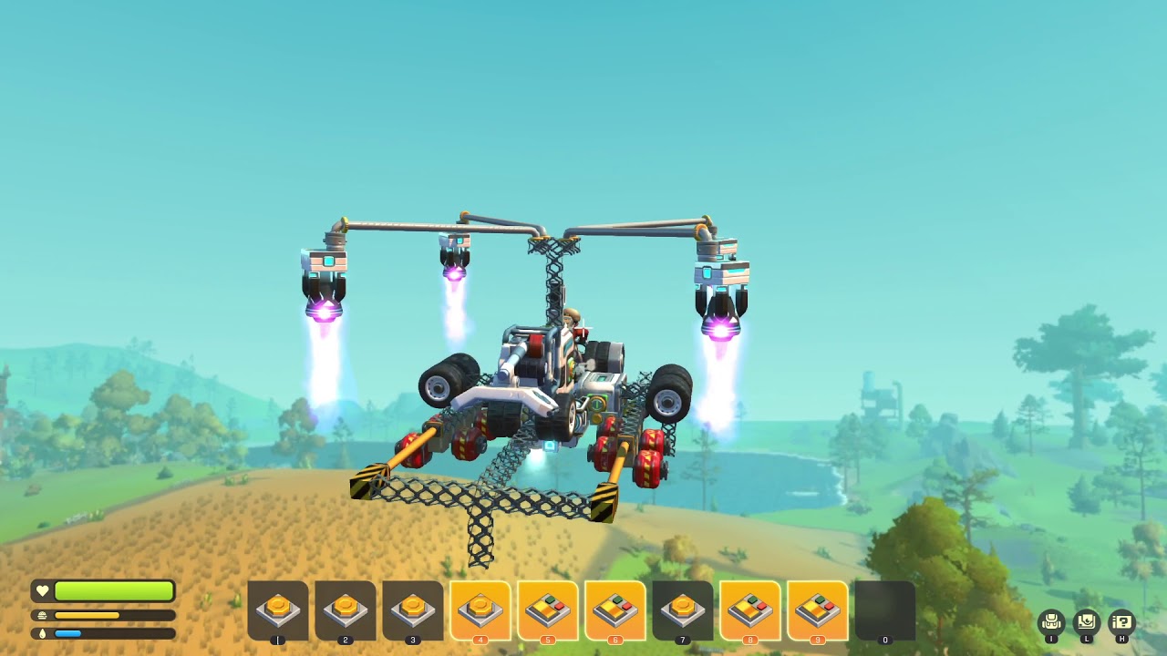 Scrap Mechanic Flying Bomber kinda works