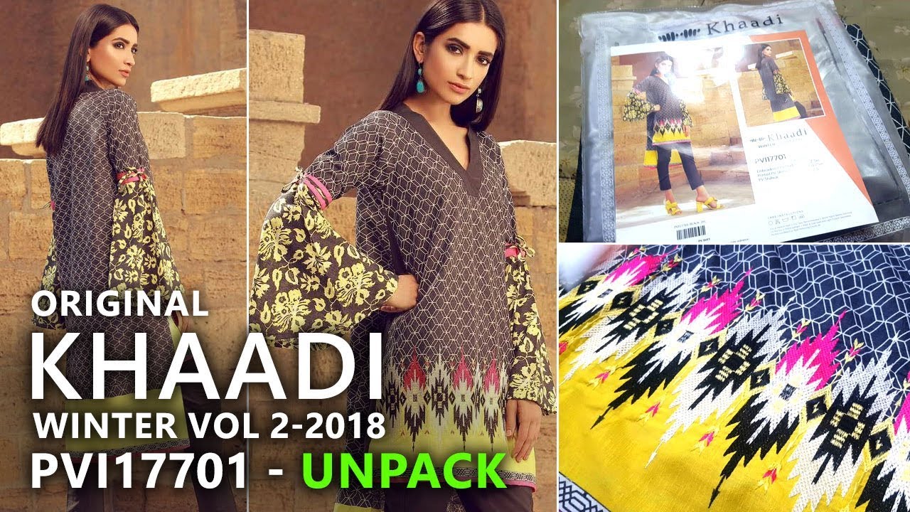 Khaadi Winter Collection 2017 PVI17701 Unbox - Pakistani Branded Clothes