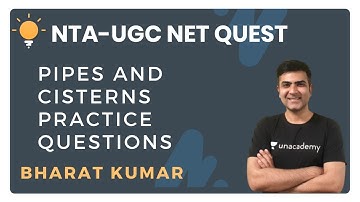 Pipes and Cisterns Practice Questions | Logical Reasoning | NTA-UGC NET Quest Paper-1