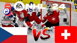 Česko VS Švýcarsko | Mistrovství světa 2024 | IIHF | NHL 24 | CZ/SK