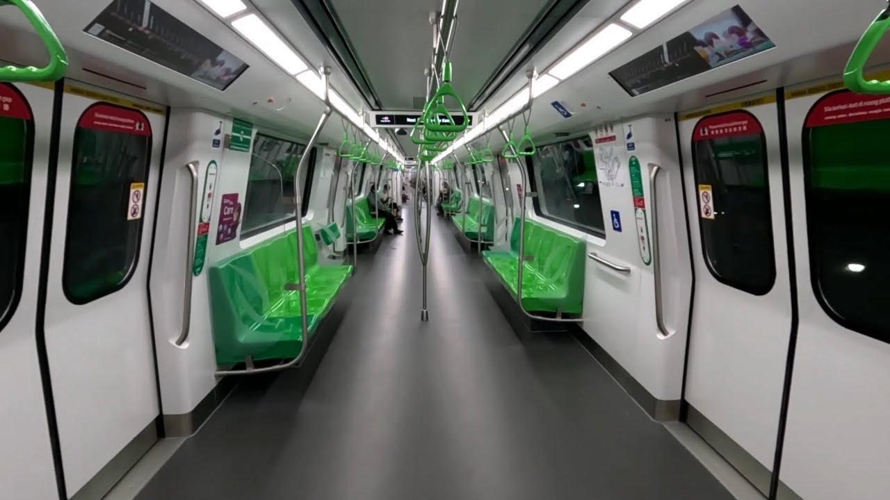 Singapore MRT Ride (NSL) - Yishun to Ang Mo Kio | 1 Elevator | 08/04/25
