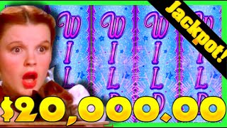 $20,000.00! The BEST WIZARD OF OZ Slot Machine Bonus JACKPOTS On Youtube! screenshot 4