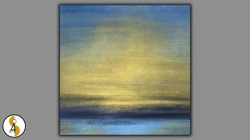 How To Paint Abstract Seascape / Sunrise / Sunset / Digital / Procreate Art / iPad Art / Demo #356