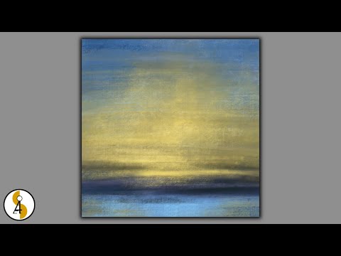 How To Paint Abstract Seascape / Sunrise / Sunset / Digital / Procreate Art / iPad Art / Demo #356