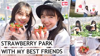 【Vlog】みんなでイチゴ狩りデートしてきたよ🍓【モデルの休日】