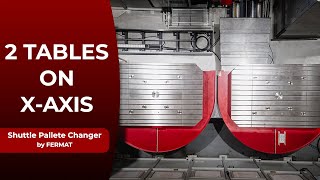 Shuttle Pallete Changer with 2 tables on X axis