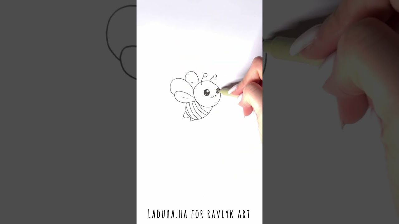 How To Draw A Buzzing Bee