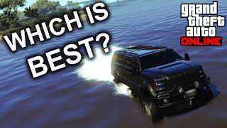 What is the BEST Vehicle to Drive THROUGH WATER With in GTA 5? 11 Amazing Vehicles Put to the Test!!