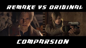 Resident Evil 4 Remake vs Resident Evil 4 Original - Side Comparison (new animation, parry, etc.)