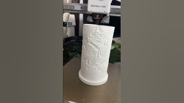 I 3D printed Harry Potter Lithophane lamp using my new @BambuLab A1 mini. #3dprinting #harrypotter