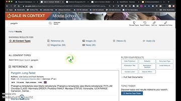 Gale Database Overview