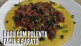 Ragu De Carne Com Polenta Facil E Barato Jacqueline Freire