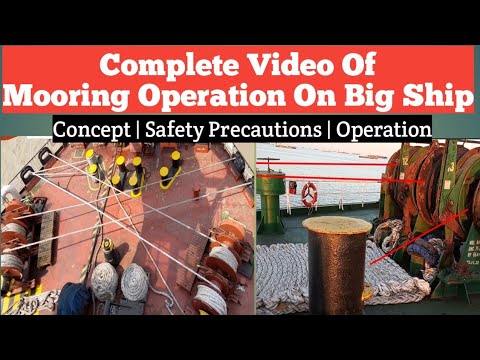 Mooring Operation Procedure On Big Ship | Step By Step Practical guide For Mooring Operation