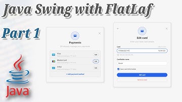 Java Swing with FlatLaf - Design UI Payment Method Part #1