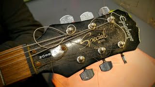 Epiphone Les Paul Special Brought Back To Life after 20 years in an attic!