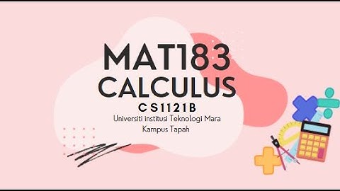 MAT183 VIDEO ASSIGNMENT