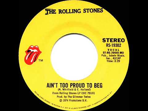 1974 HITS ARCHIVE: Ain't Too Proud To Beg - Rolling Stones (stereo