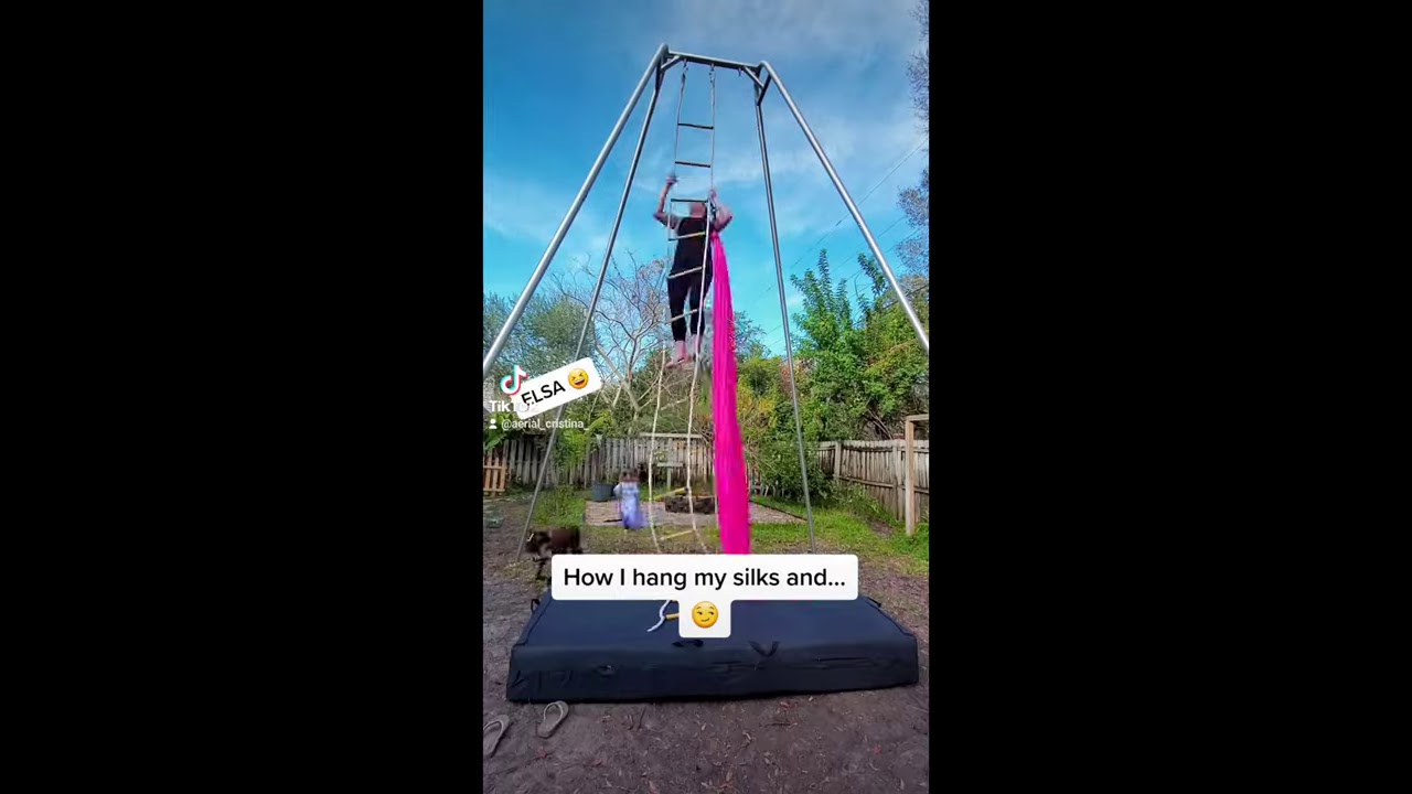 How I hang my Aerial Silks - and how I get down :)