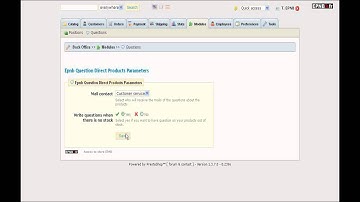 Prestashop 1.3 -  How to add a contact form on product page with Products’s Direct Question