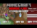 I ALMOST SURVIVED 100 DAYS IN MINECRAFT HARDCORE 1.17....