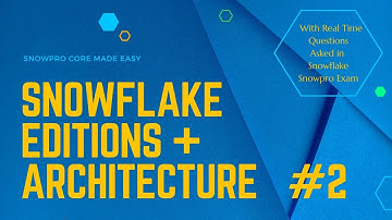 2.  Snowflake Architecture + Editions || Snowpro Core  Exam Questions || Please Like and Subscribe