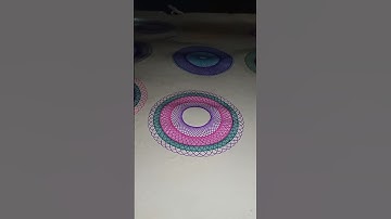 How To Make A Arting Spirograph Design #shorts #ytshort