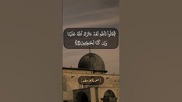 سورة يوسف الآية ٩٠ الى ٩٢ بصوت الشيخ محمد صديق المنشاوي
