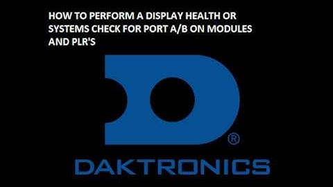 How to perform a display health or systems check for port A and B on the modules and PLRs.