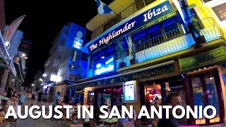 San Antonio Ibiza In August, Ibiza's West End Is Open