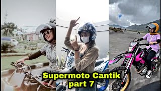 Kumpulan vidio Cewek cantik Naik Motor #KLX #CRF part 7 #SupermotoCantik