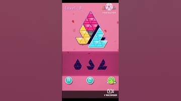 Block triangle puzzle Novice level 08