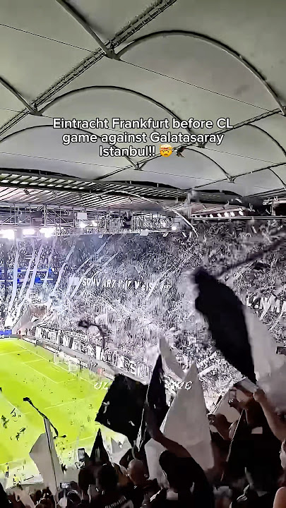 Eintracht Frankfurt before CL game against Galatasaray Istanbul!!#eintrachtfrankfurt #choreo #fyp