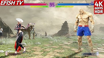 A.K.I. vs Sagat (Hardest AI) - Street Fighter 6