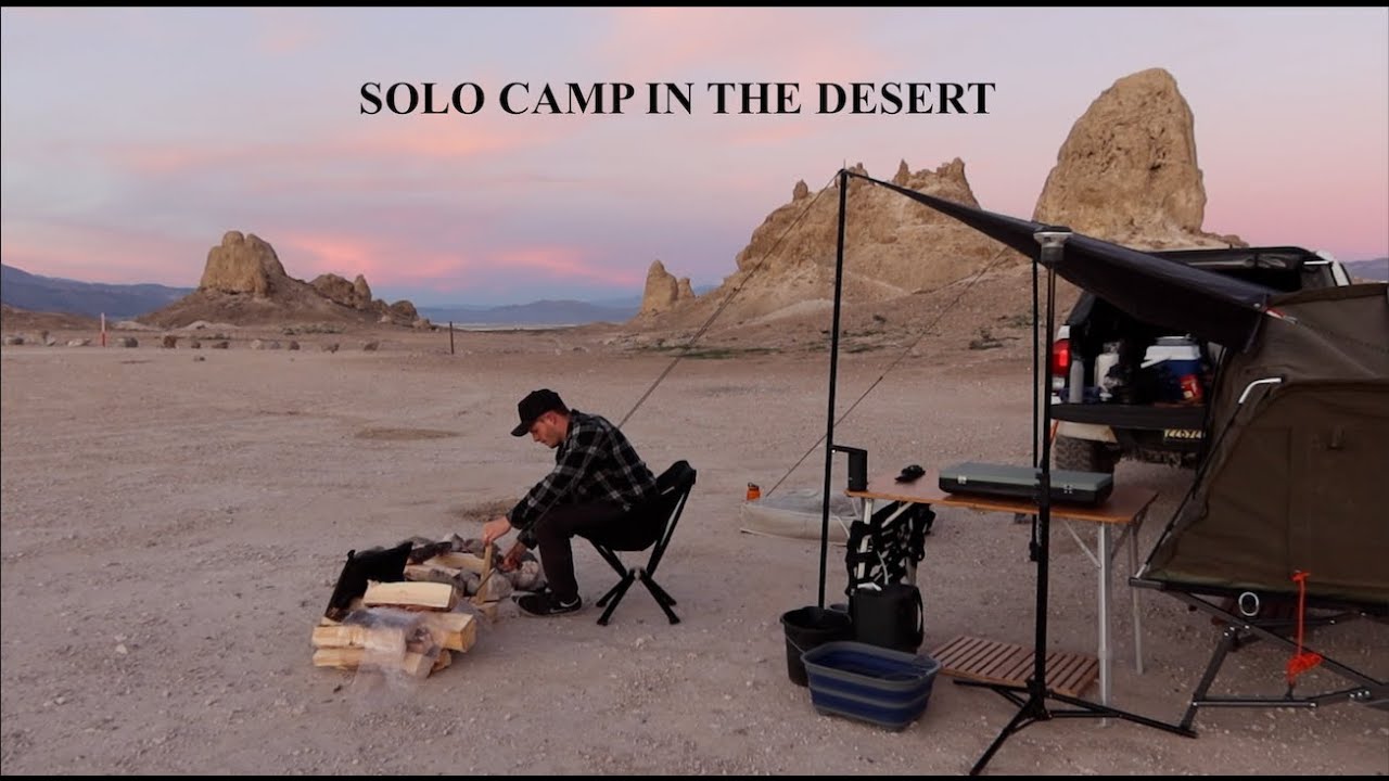 SOLO camping in the CA Desert with my DOG