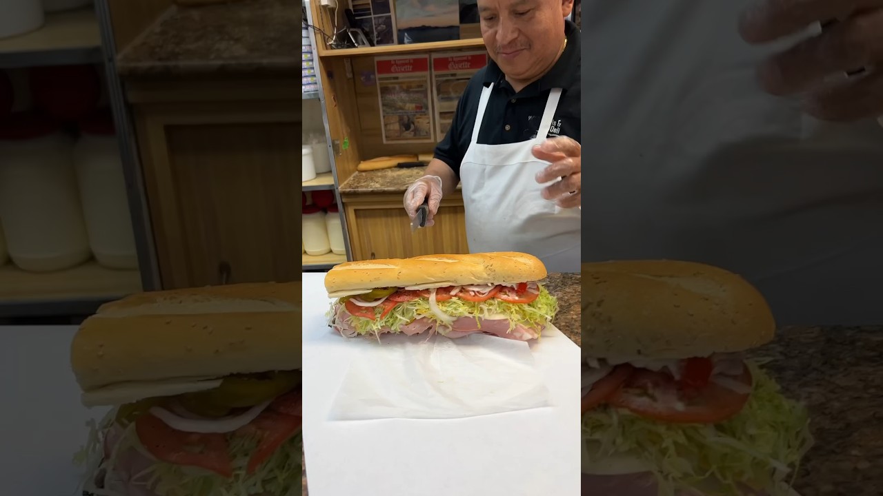 THE BOMB from Sal, Kris & Charlie’s in Astoria, Queens NYC! FULLY LOADED ITALIAN HERO. #DEVOURPOWER
