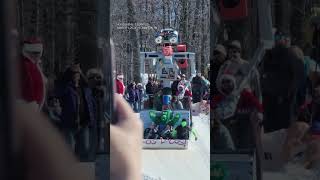 Fantastic Cardboard Sleds Shred Snow In Compeion