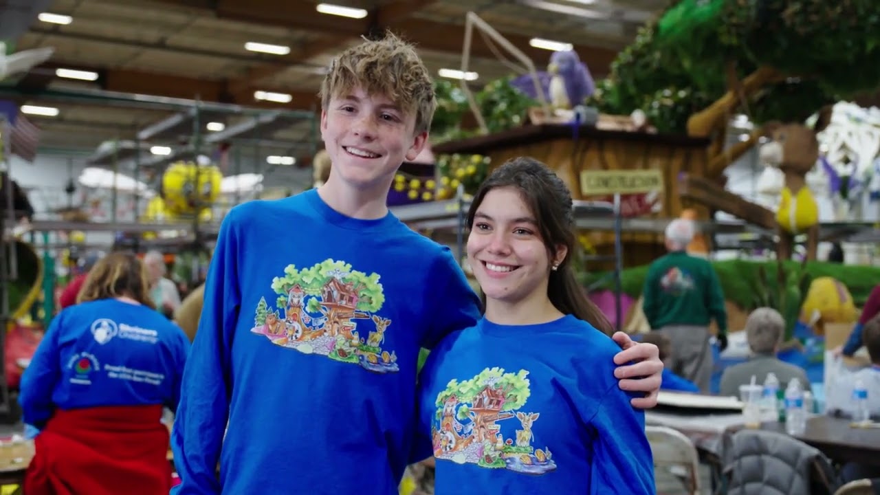 2026 Rose Parade Shriners Children's Float Decorating