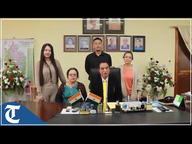 ZPM leader Lalduhoma assumes office of Mizoram's Chief Minister in Aizawl class=