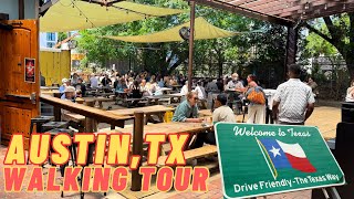 Exploring Austin 4K, TX: Lazarus Brewing to Flat Track – Walk and Coffee Adventure