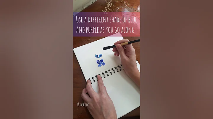 Watercolor painting hydrangea flower using Angular brush