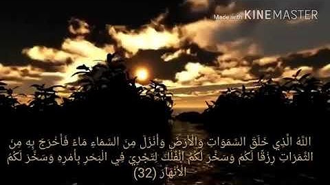 تلاوه خاشعه وهادئه من سورة ابراهيم للقارى عمر النبراوي