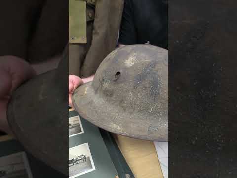 Ulster - Lot 70 - WW1 British Officers Brodie Helmet with Bullet Hole  #militaria