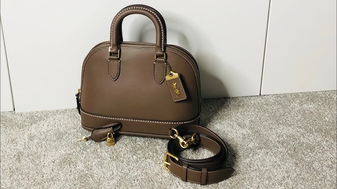Princess street dome satchel leather crossbody bag Coach Brown in
