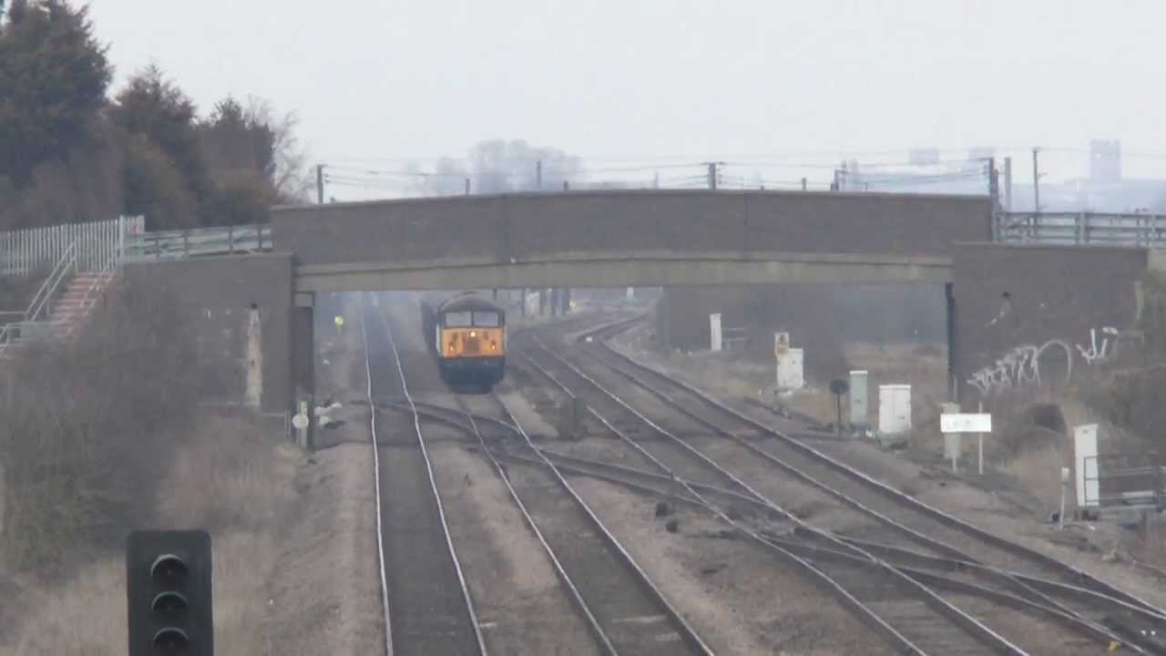 Bolton Percy - Awaiting 56301 On 6Z20 Holgate - Kellingley 07/04/2013 class 66 passenger workings