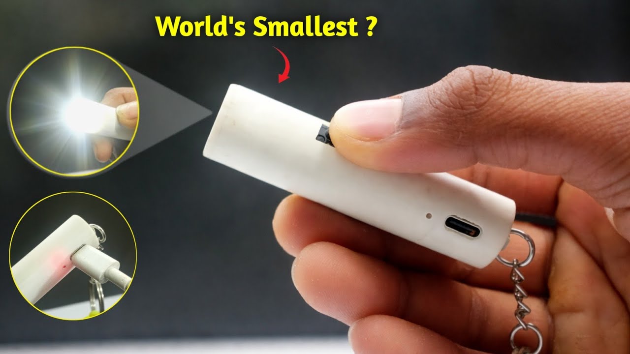 Smallest Torch World’s Smallest Super Flashlight 🔦 | mini rechargeable torch - YouTube