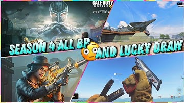 Season 4 Battle Pass Characters & Lucky Draw Leaks 😱| Codm Season 4 leaks