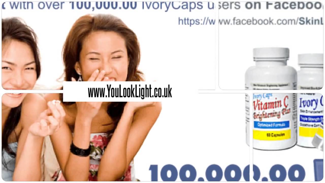IvoryCaps Premium Glutathione Pills Ivory Caps (Made in USA) + Sure White Lightening Serum